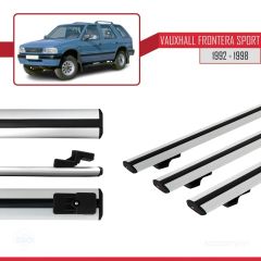 Vauxhall Frontera Sport 1992-1998 Arası ile uyumlu Basic Model Ara Atkı Tavan Barı GRİ 3 ADET