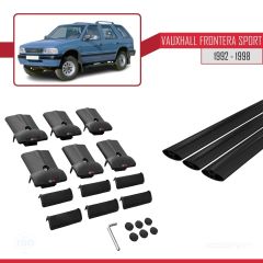 Vauxhall Frontera Sport 1992-1998 Arası ile Uyumlu FLY Model Ara Atkı Tavan Barı SİYAH 3 ADET BAR