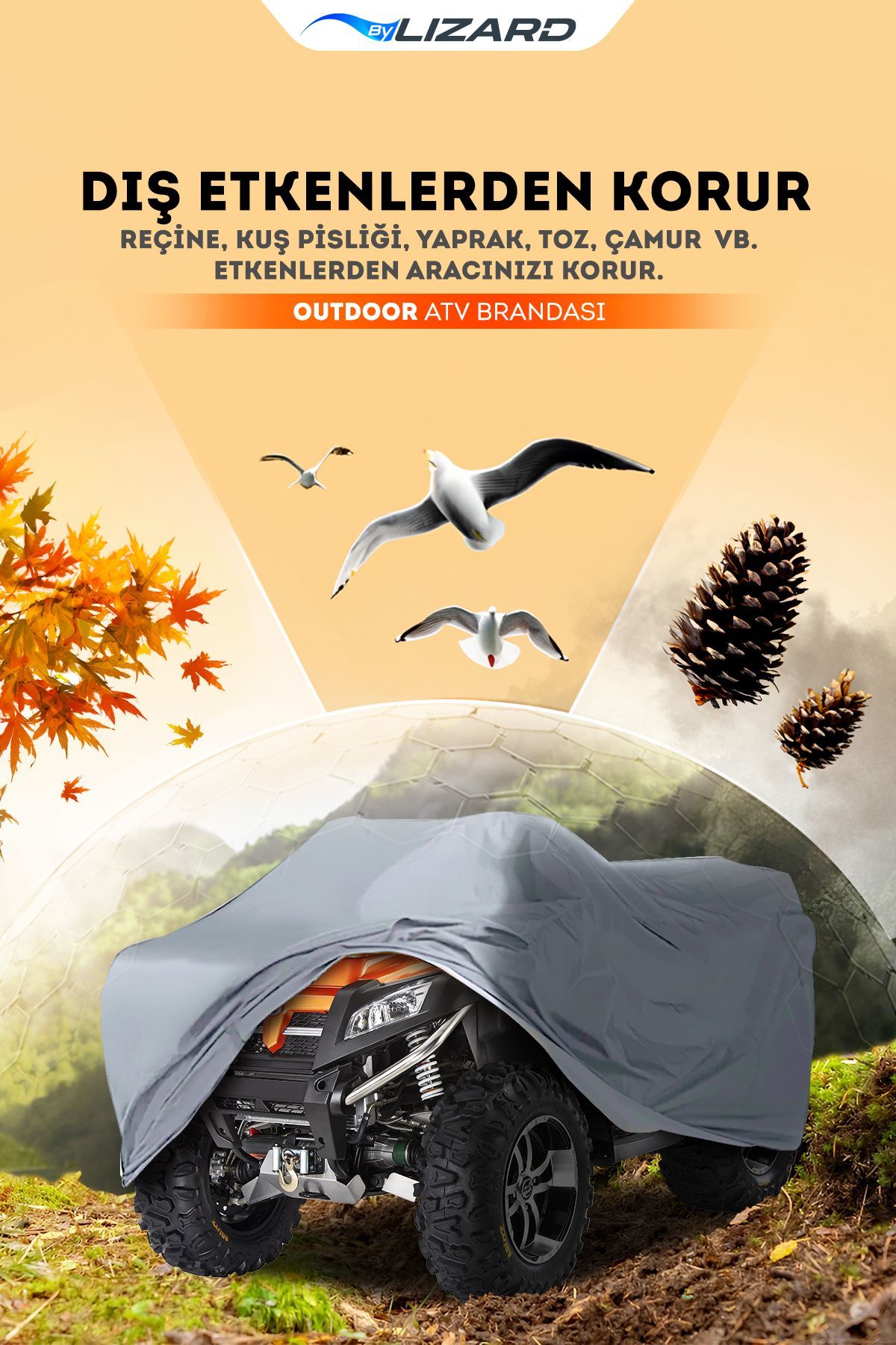 Kanuni ATV 150 S On Road Uyumlu Su Geçirmez  ATV Brandası