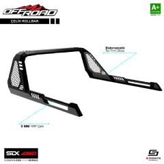 S-Dizayn SDX 4WD Off Road VW Amarok 2 Çelik Roll Bar V1 2023 Üzeri
