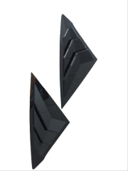 2022 Civic Uyumlu Kelebek Cam Kaplama - Piano Black