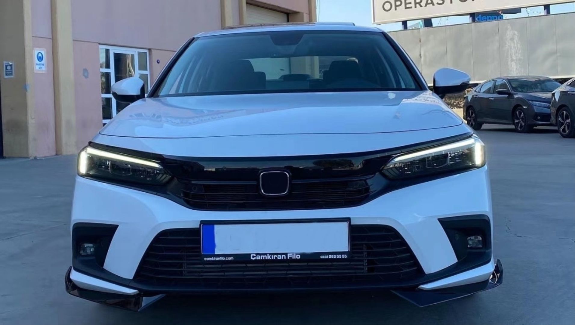 2022 Civic Uyumlu Panjur Kaplama - Piano Black 3 Parça
