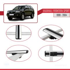 Vauxhall Frontera Sport 1999-2004 Arası ile uyumlu Basic Model Ara Atkı Tavan Barı GRİ 3 ADET