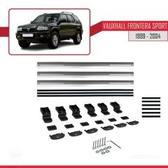 Vauxhall Frontera Sport 1999-2004 Arası ile uyumlu Basic Model Ara Atkı Tavan Barı GRİ 3 ADET