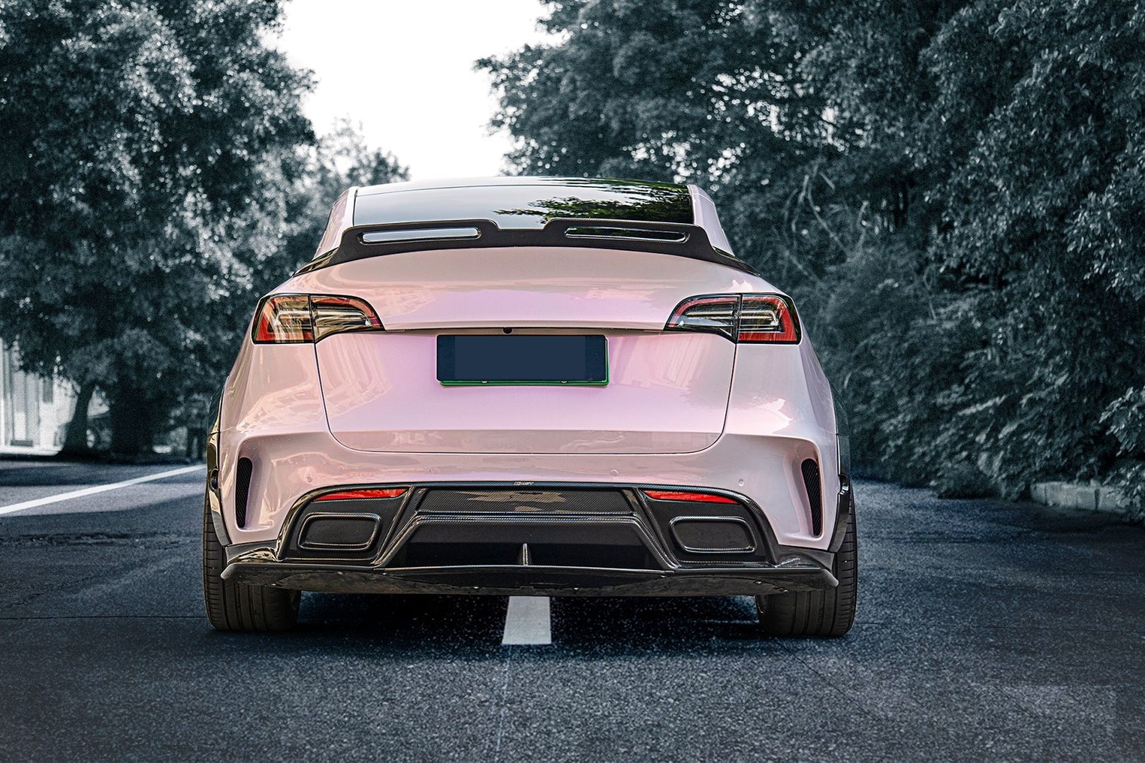 Model Y Uyumlu 2021+ Turbo Spoiler (Parlak Siyah) Parça