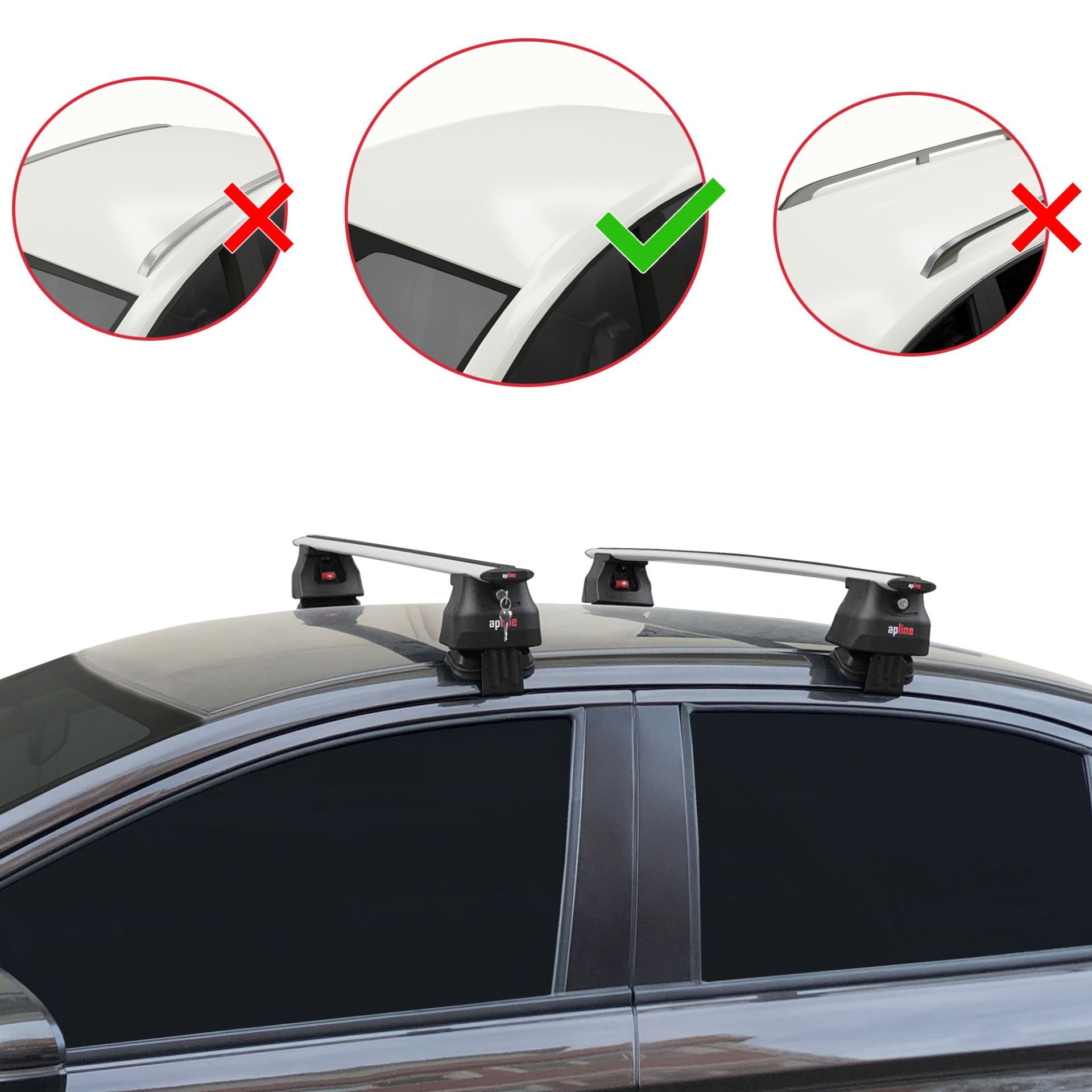 Honda City 2020 ve Sonrası ile uyumlu ACE-4 Ara Atkı Tavan Barı GRİ