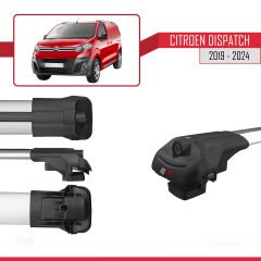 Citroen Dispatch 2019 ve Sonrası ile uyumlu ACE-1 Ara Atkı Tavan Barı GRİ 4 ADET BAR