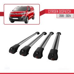 Citroen Dispatch 2019 ve Sonrası ile uyumlu ACE-1 Ara Atkı Tavan Barı GRİ 4 ADET BAR