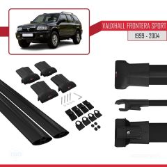 Vauxhall Frontera Sport 1999-2004 Arası ile Uyumlu FLY Model Ara Atkı Tavan Barı SİYAH