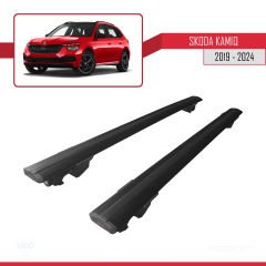 Skoda Kamiq 2019 ve Sonrası ile uyumlu HOOK Model Anahtar Kilitli Ara Atkı Tavan Barı SİYAH