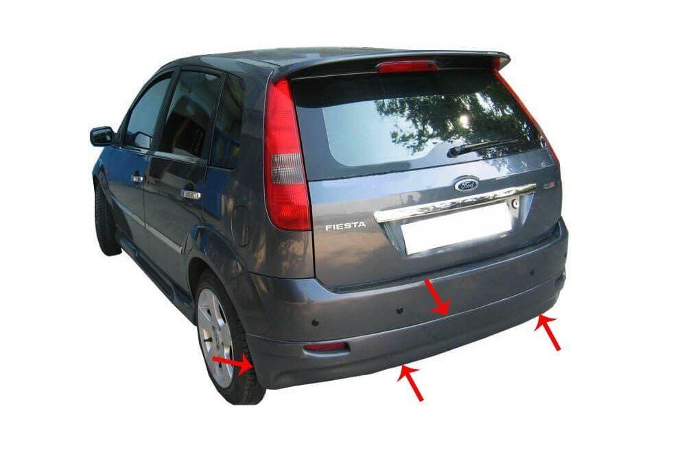 Ford Fiesta Uyumlu 5 Arka Tampon Altı Fiber 2002-2008