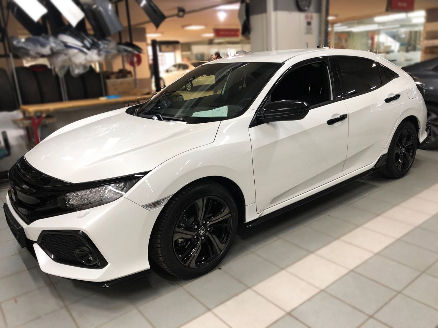Honda Civic Uyumlu Fc5 2016-2021 Ayna Kapağı - Piano Black