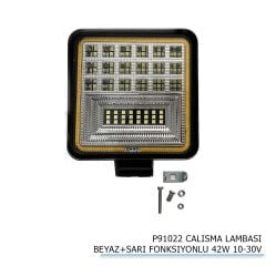 Çalışma Lambası Uyumlu Beyaz Sarı Fonksiyonlu 42W 10-30V Parça