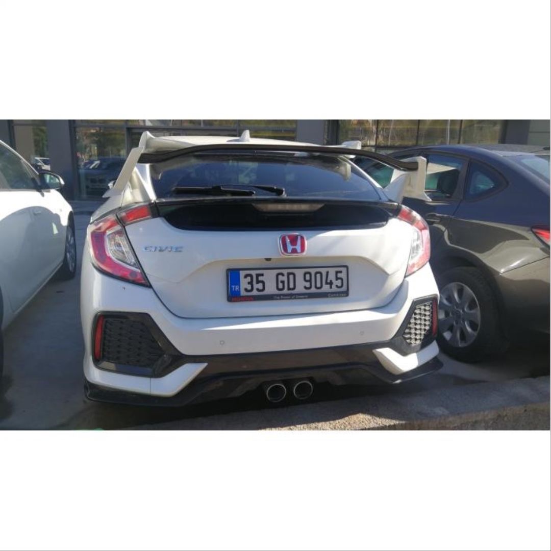 Honda Civic Uyumlu Fc5 2016-2020 Arka Logo Kırmızı
