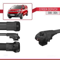 Citroen Dispatch 2019 ve Sonrası ile uyumlu ACE-1 Ara Atkı Tavan Barı SİYAH 4 ADET BAR