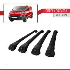 Citroen Dispatch 2019 ve Sonrası ile uyumlu ACE-1 Ara Atkı Tavan Barı SİYAH 4 ADET BAR