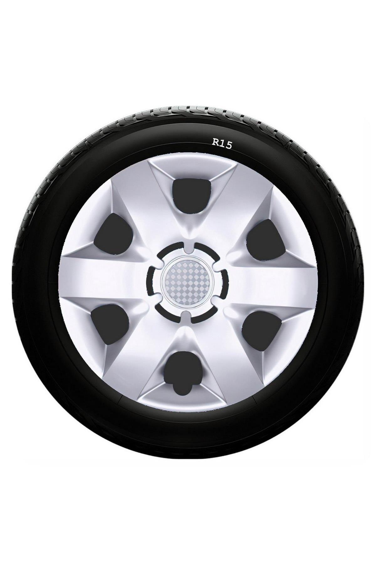 Mazda Uyumlu 15 Inc Kırılmaz SKS Jant Kapağı 1 Takım 4 Adet No:310