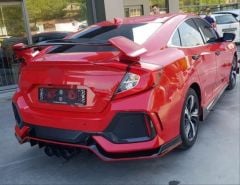 Honda Civic Uyumlu Fc5 2016-2020 Type-R Arka Tampon