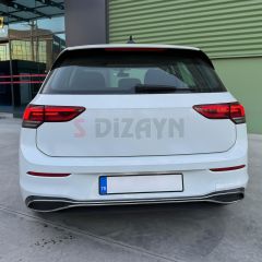 S-Dizayn VW Golf 8 Egzoz Görünümü Difüzör 4 Prç. 2020 Üzeri