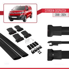 Citroen Dispatch 2019 ve Sonrası ile uyumlu FLY Model Ara Atkı Tavan Barı SİYAH