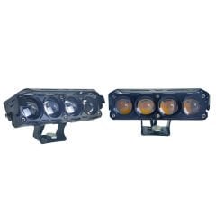 Offroad sis lambası set sarı beyaz - kırmızı gündüz ledli çakarlı 12.6 x 5 x 3.5 cm 12-60v /  LASS370-1