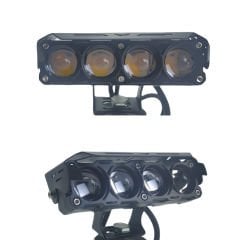 Offroad sis lambası set sarı beyaz - kırmızı gündüz ledli çakarlı 12.6 x 5 x 3.5 cm 12-60v /  LASS370-1