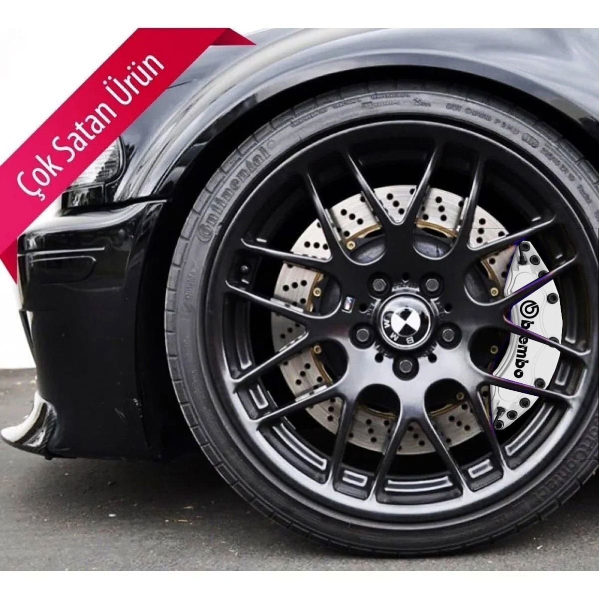 Maserati Granturismo Uyumlu Brembo Beyaz Kaliper Kapağı 4 Parça Ön Arka Set