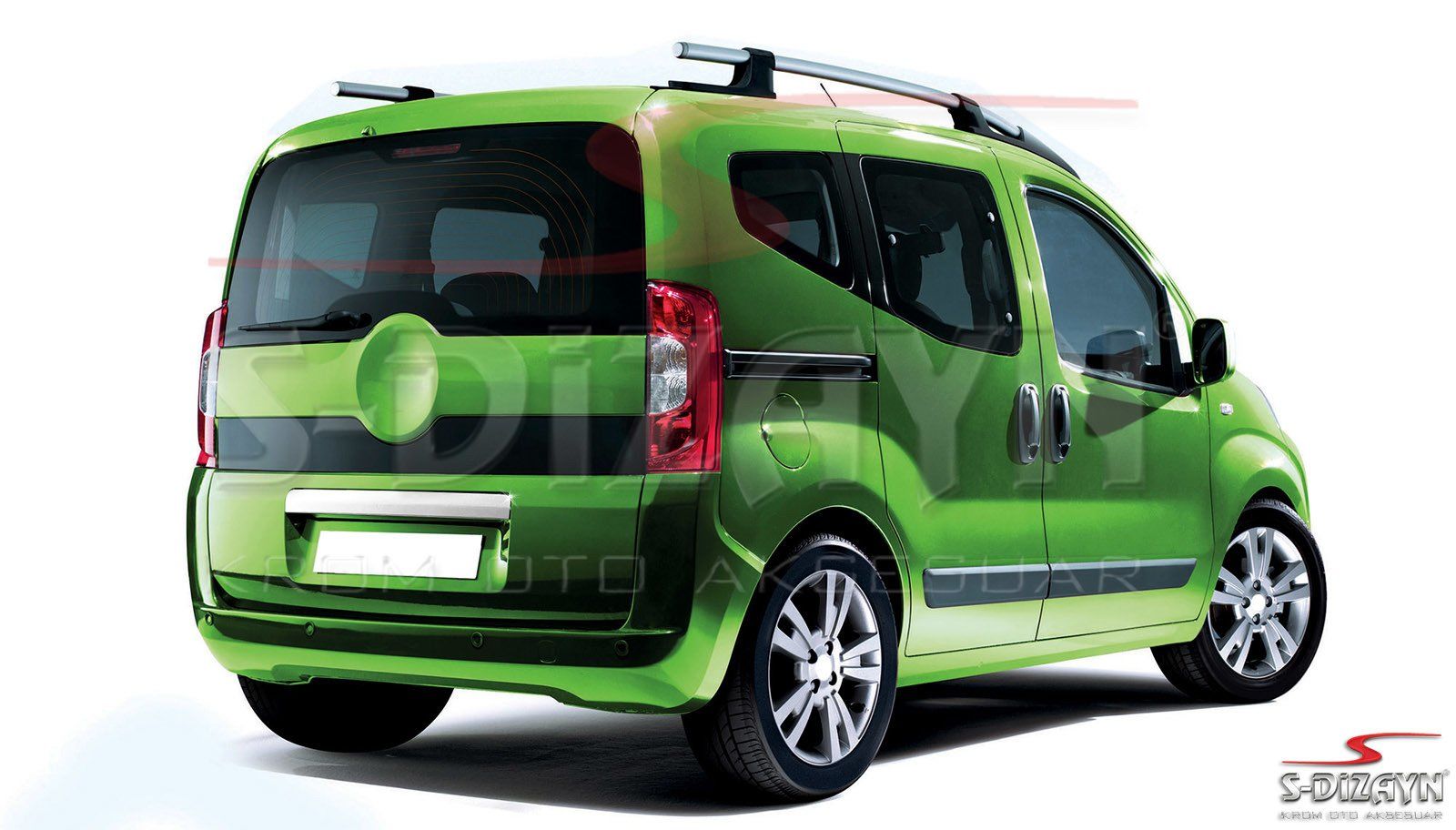 Peugeot Bipper Uyumlu Krom Bagaj Çıtası 2008 Üzeri