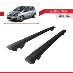 Vauxhall Zafira 2005-2007 Arası ile uyumlu HOOK Model Anahtar Kilitli Ara Atkı Tavan Barı SİYAH