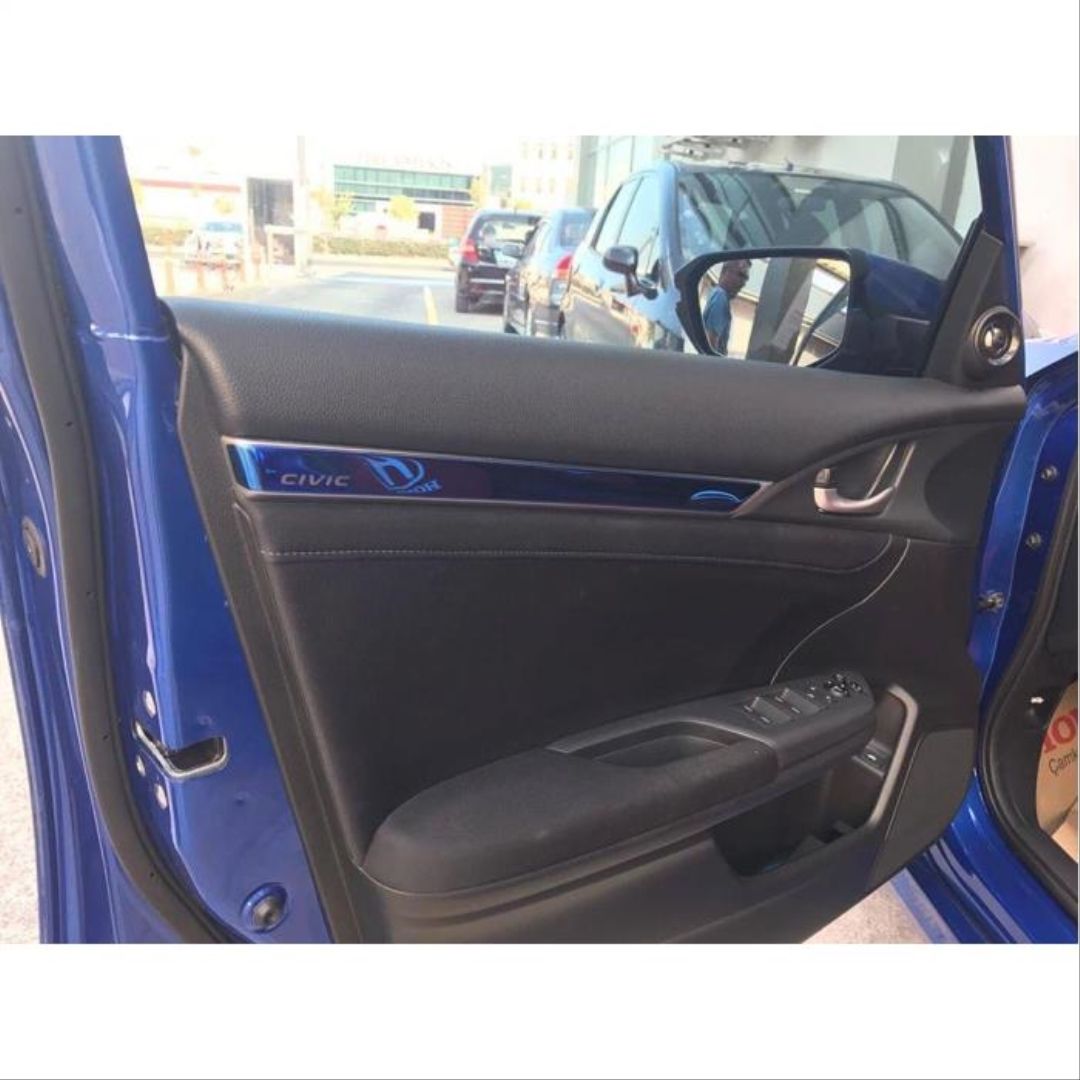 Honda Civic Uyumlu Fc5 2016-2020 İç Kaplama Set Mavi 7 Parça