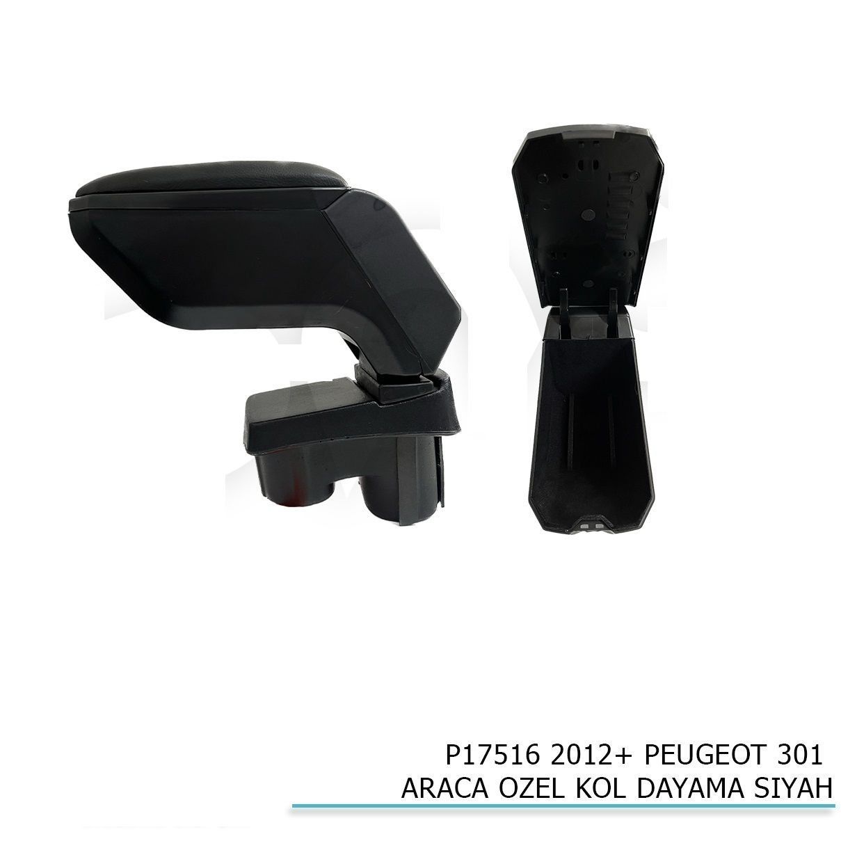 Peugeot 301 Uyumlu Araca Özel Kol Dayama Siyah 2012+ Parça