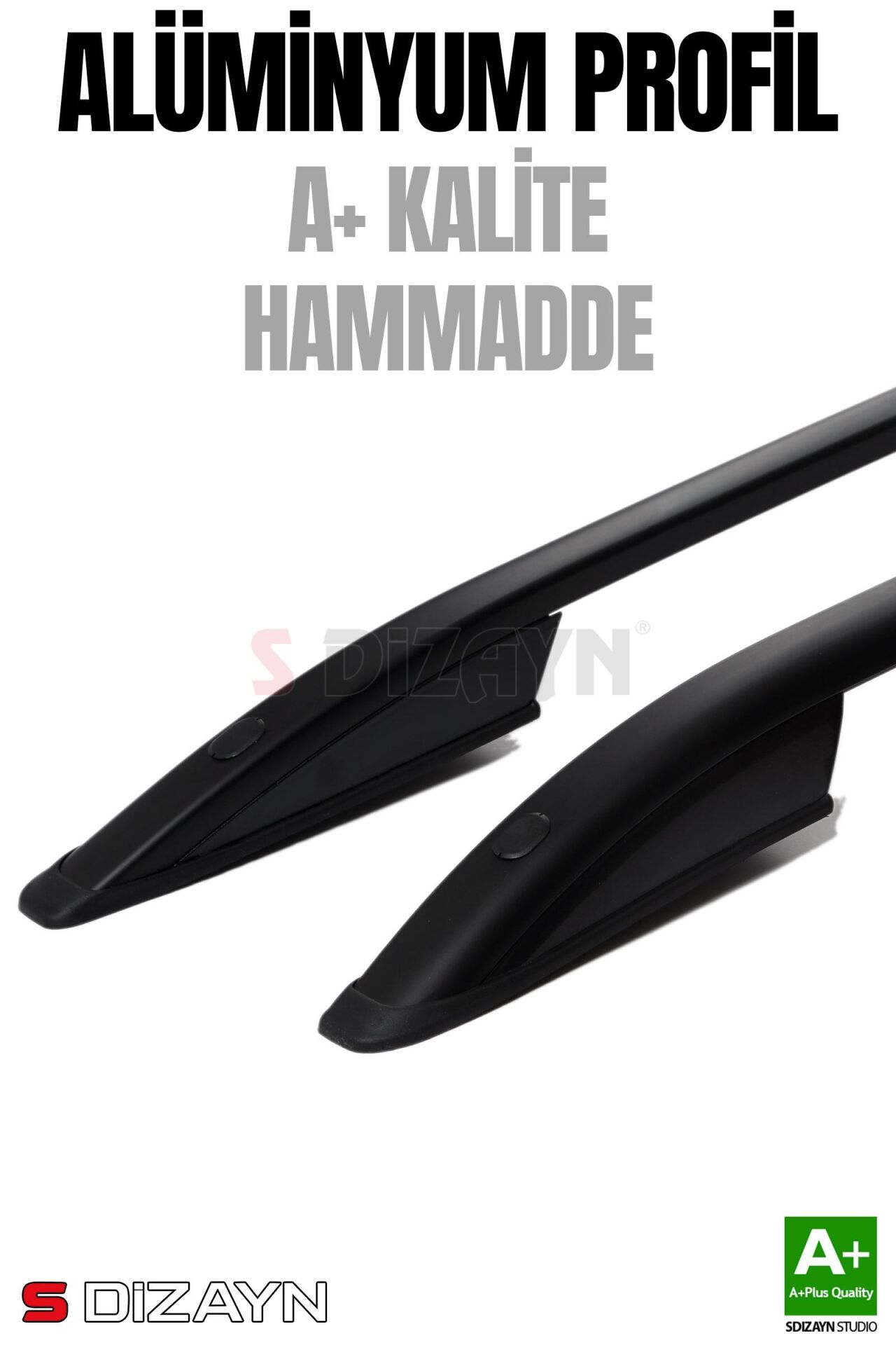 S-Dizayn Citroen Berlingo 3 Kısa Şase Aluminyum Siyah Tavan Çıtası 2019 Üzeri A+ Kalite