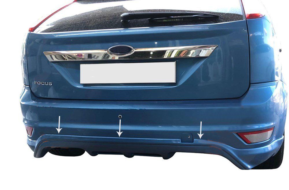 Ford Focus Uyumlu Hatchback 2 Arka Tampon Altı Fiber 2008-2011