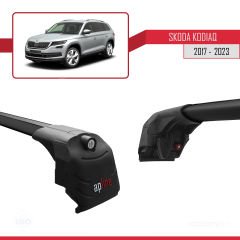 Skoda Kodiaq 2017-2023 Arası ile uyumlu ACE-2 Ara Atkı Tavan Barı SİYAH
