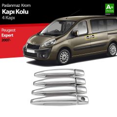 Peugeot Expert Uyumlu Krom Kapı Kolu 4 Kapı 2007 Üzeri