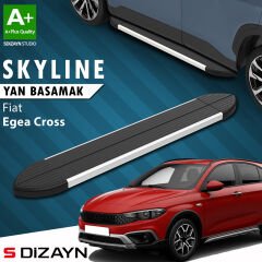 S-Dizayn Fiat Egea Cross Skyline Aluminyum Yan Basamak 183 Cm 2020 Üzeri A+ Kalite