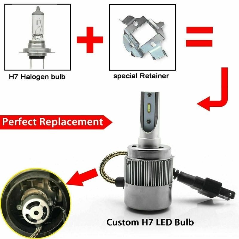 Orijinal Volkswagen H7 Led Far Ampulü 36W 4800Lm 12V-32V / Laam808