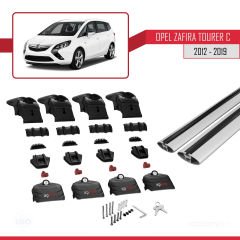 Opel - Vauxhall Zafira Tourer C 2012-2019 Arası ile uyumlu ACE-2 Ara Atkı Tavan Barı GRİ