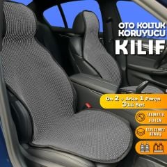 Ford Focus 4 Uyumlu Koltuk Kılıfı Minder Füme 2+1 Ön Arka Set