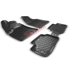 Volkswagen Polo Uyumlu 6R 2009 Sonrası 3D Havuzlu Paspas Bagaj Havuz...