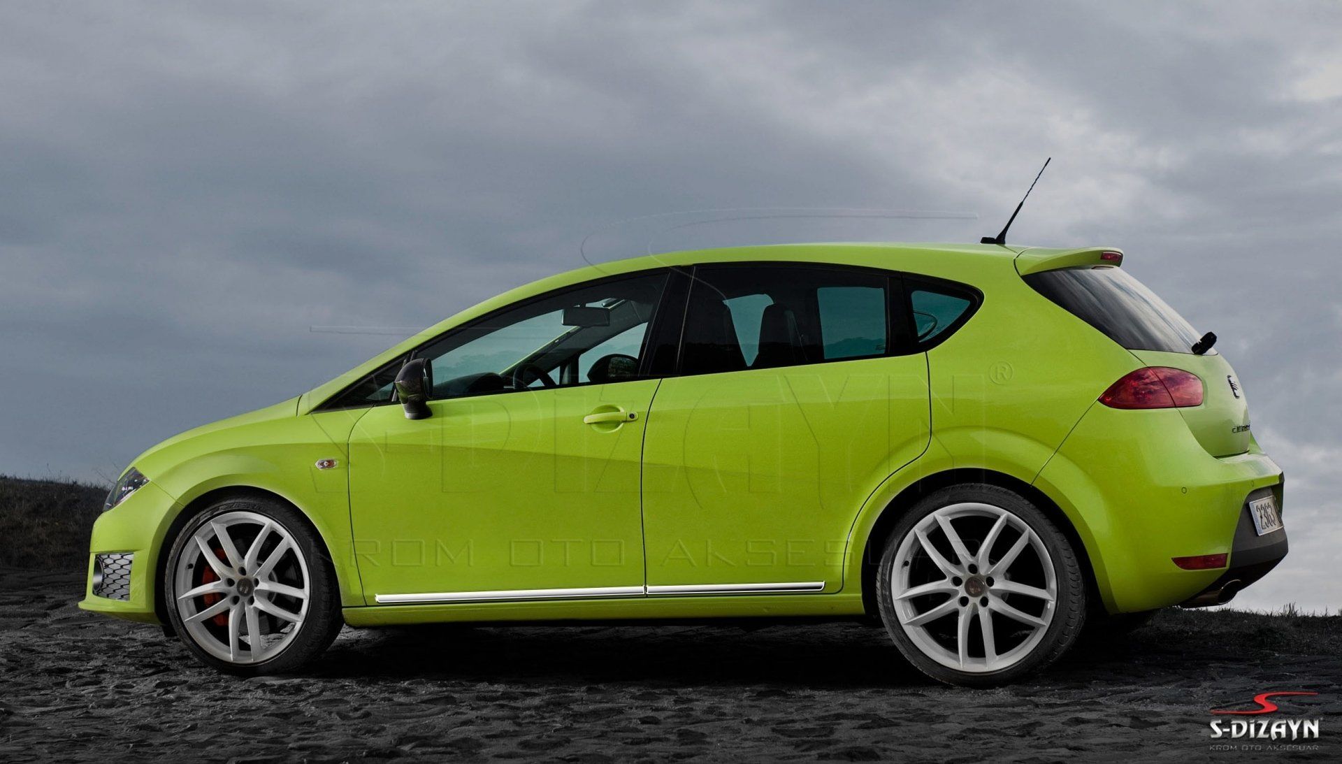 Seat Leon Uyumlu Kapı Koruma Çıtası Krom 2006-2012