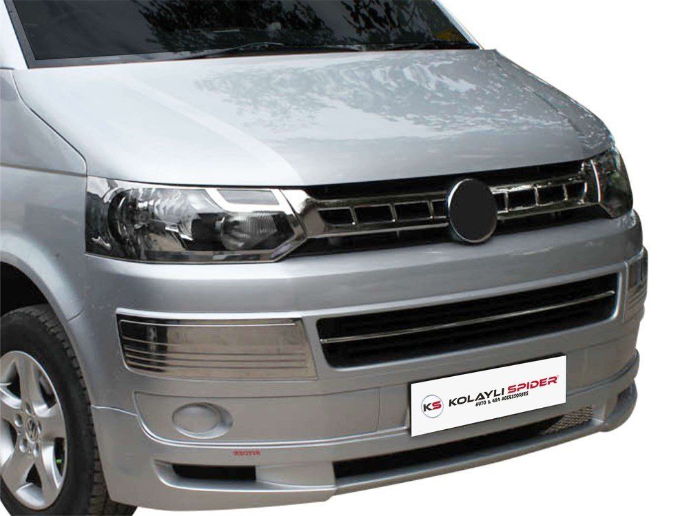 Volkswagen Multivan Uyumlu T5.5 Ön Panjur 2 Parça Krom 2010 Ve Sonrası