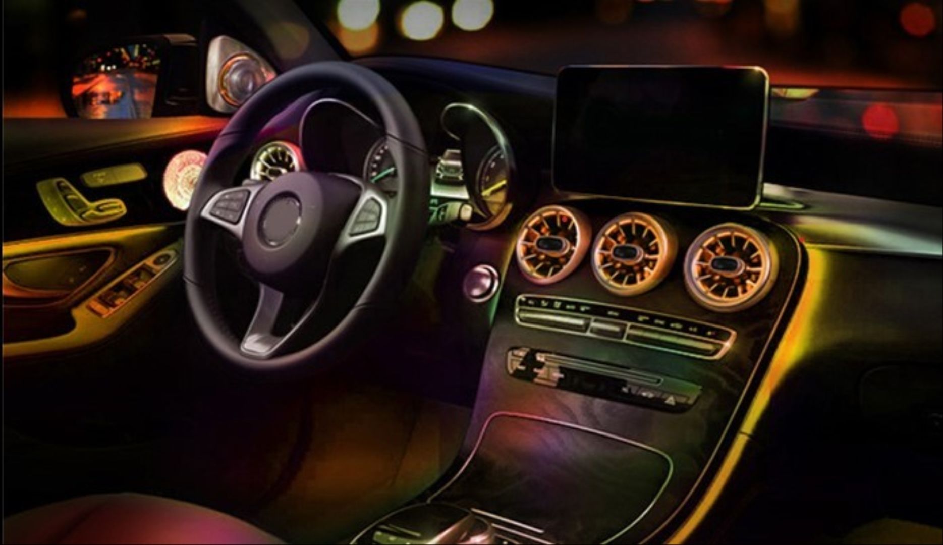 Mercedes W205 Uyumlu 2019+ 64 Renk On Havalandırma