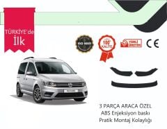 Vw Caddy 2016 Sonrası 3 Parça Ön Lip Siyah