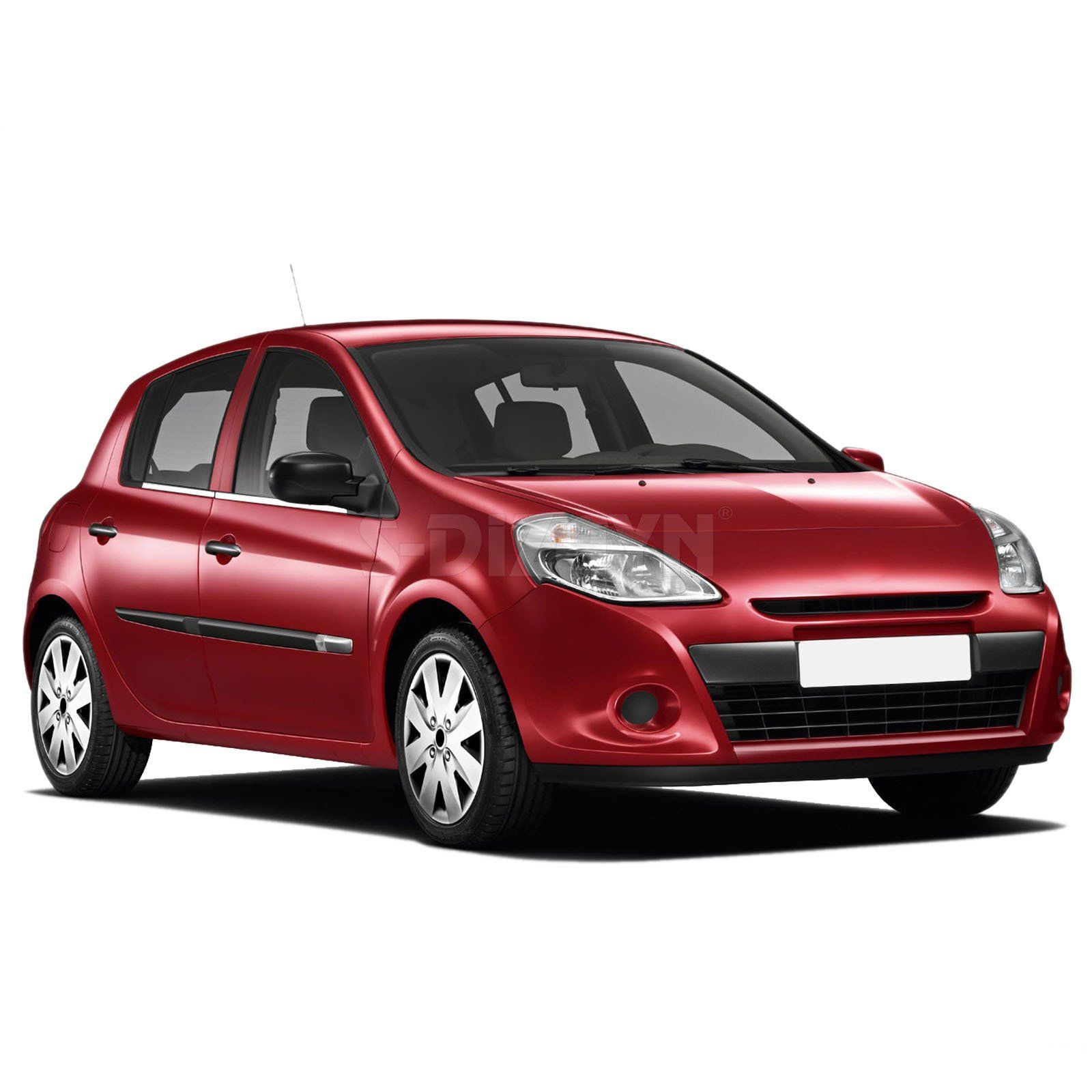 Renault Clio Uyumlu 3 Hatchback Krom Cam Çıtası 4 Parça 2006-2012