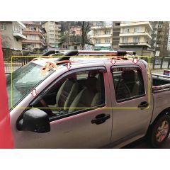 İsuzu D-Max Uyumlu D Max Cam Rüzgarlığı 2007-2011 Arası İthal Benekli Model (Yazısız)