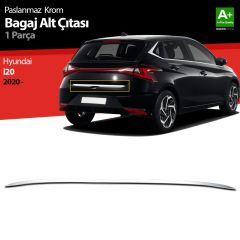 Hyundai İ20 Uyumlu Krom Bagaj Alt Çıtası 2020 Üzeri