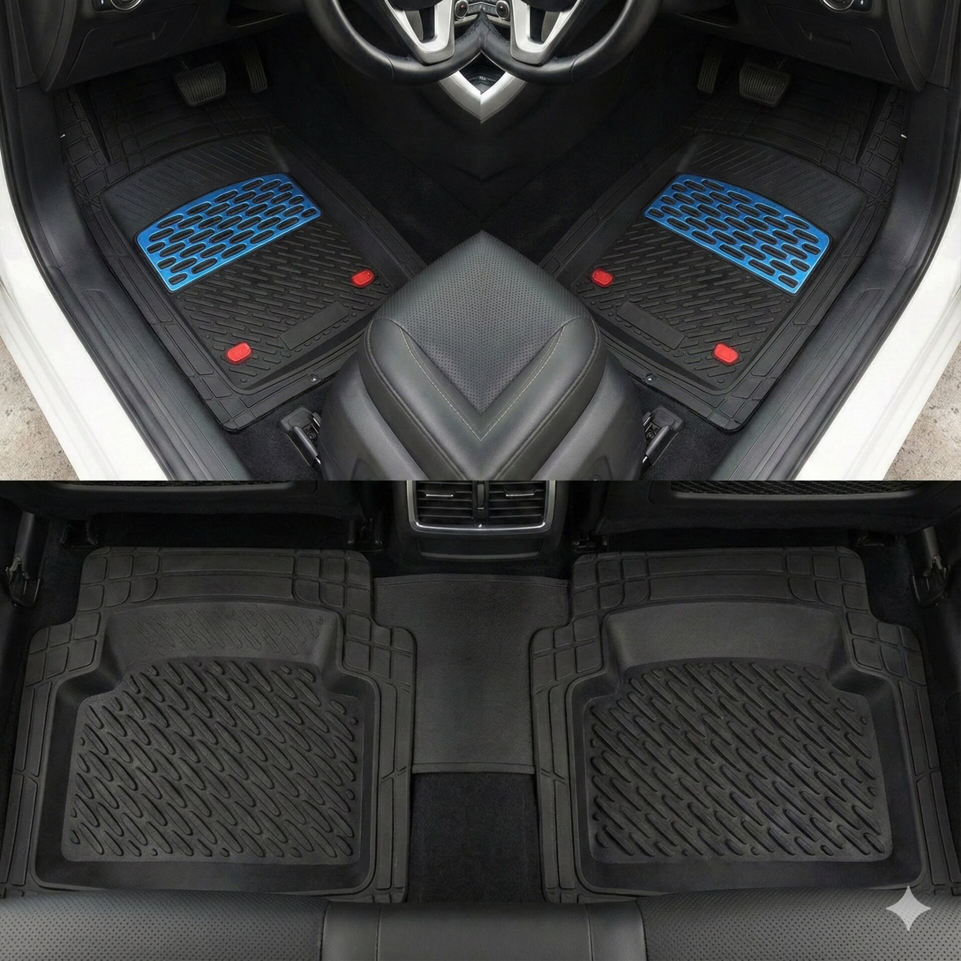 Safir Ford Uyumlu Tourneo Courier Havuzlu Universal Paspas Krom Mavi Parça