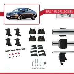 Opel / Vauxhall Insignia 2009-2017 Arası ile uyumlu ACE-4 Ara Atkı Tavan Barı GRİ