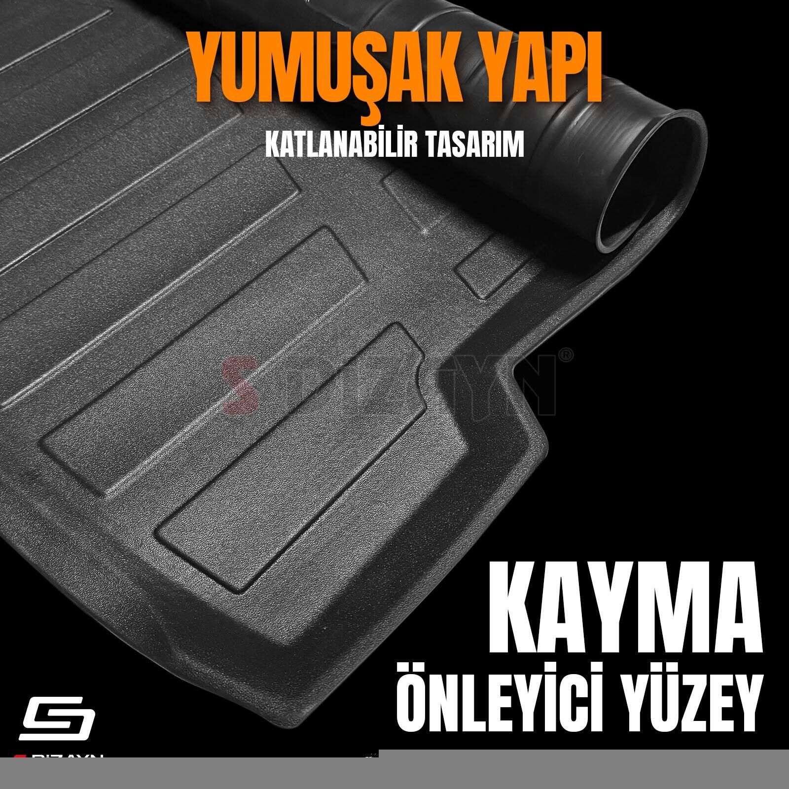 S-Dizayn Peugeot Rifter Seperatörlü 3D Pro Bagaj Havuzu 2019 Üzeri A+ Kalite
